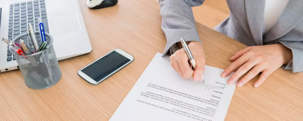 Lettre de démission professionnelle avec préavis d’un mois