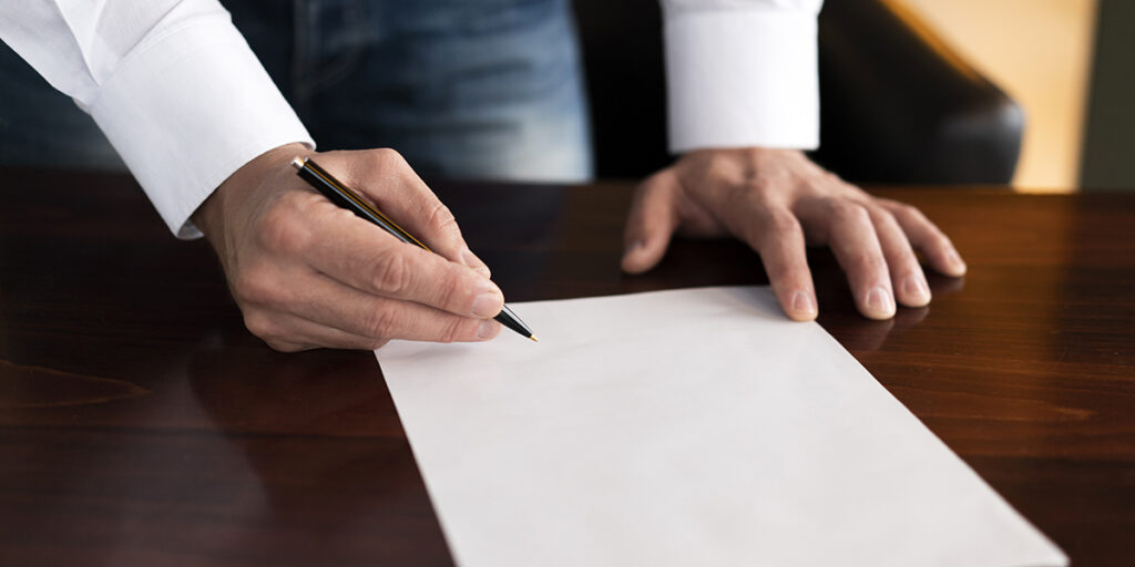 Lettre formelle avec préavis