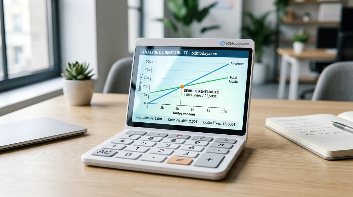 Calcul du seuil de rentabilité avec b2btoday.com