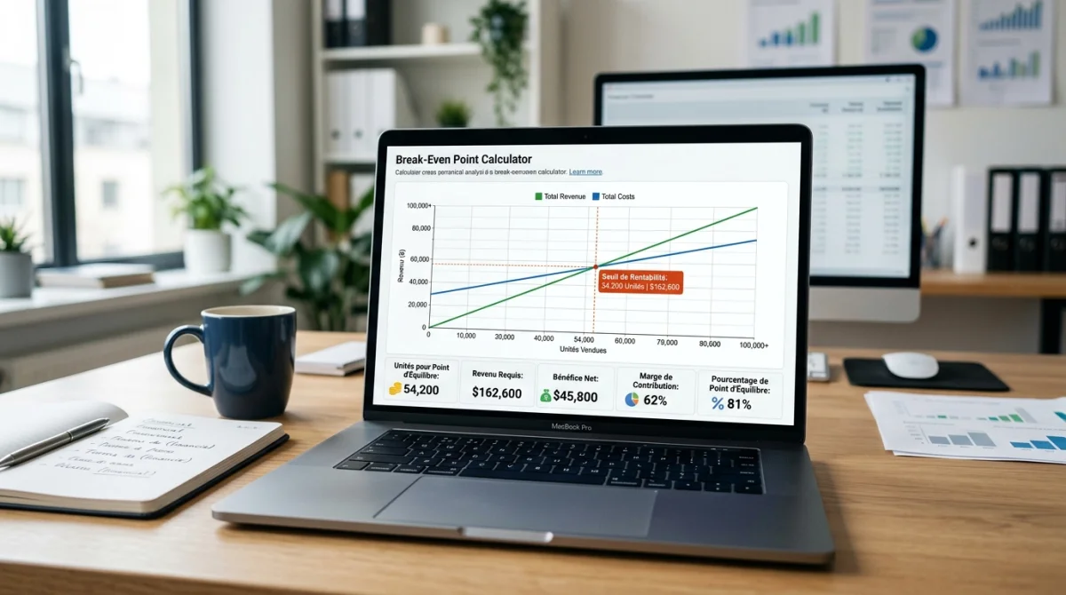 Calcul du seuil de rentabilité avec b2btoday.com