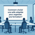 Illustration d’une salle moderne pour choisir une salle pour une formation