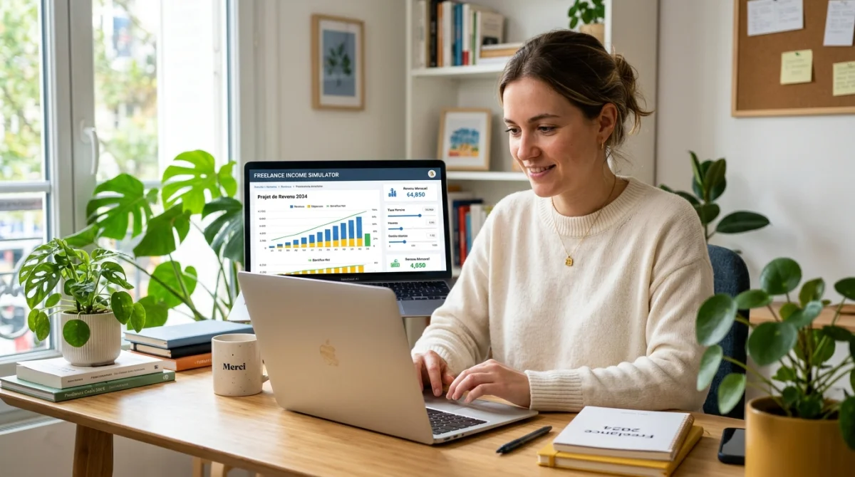 Simulateur de revenu indépendant sur Creation Entreprise France