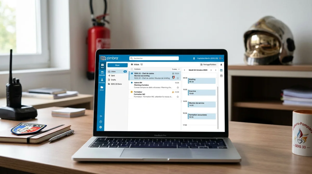 Accéder à la messagerie Zimbra du SDIS 33 simplement