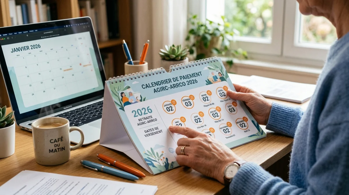 Calendrier de paiement Agirc Arrco 2026