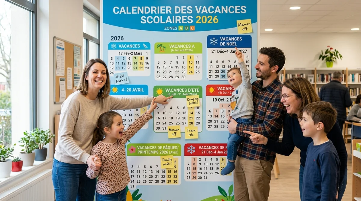 Vacances scolaires 2026 dates zones et calendrier complet