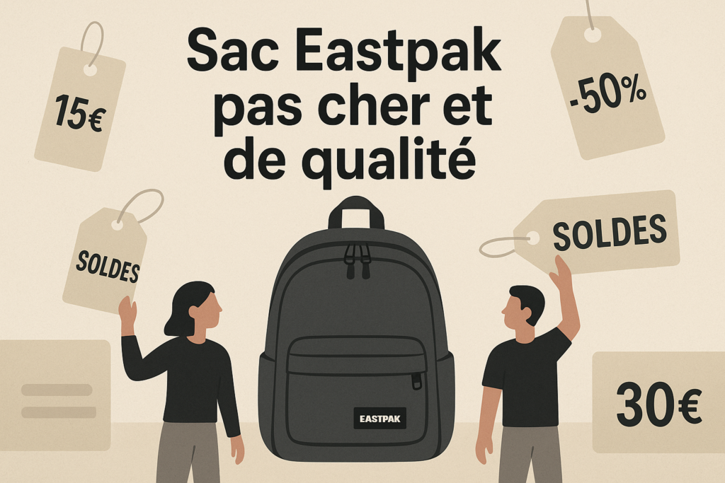 Illustration d’un sac Eastpak pas cher robuste en promotion